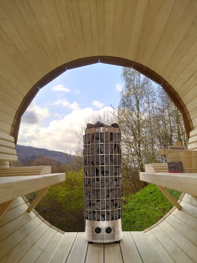 Sauna ogrodowa biberhaus środek