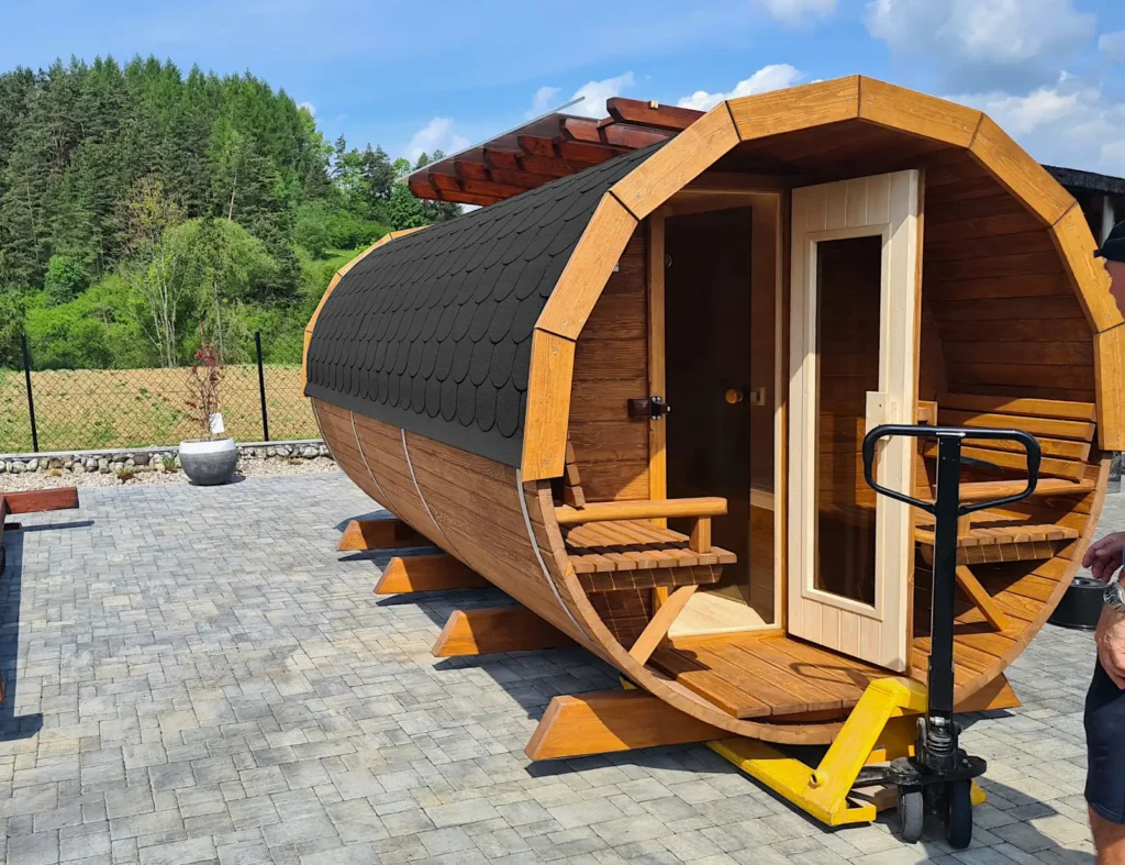 Sauna ogrodowa biberhaus fińska sucha mokra sauny ogrodowe zewnętrzne 1 biberhaus.com — kopia