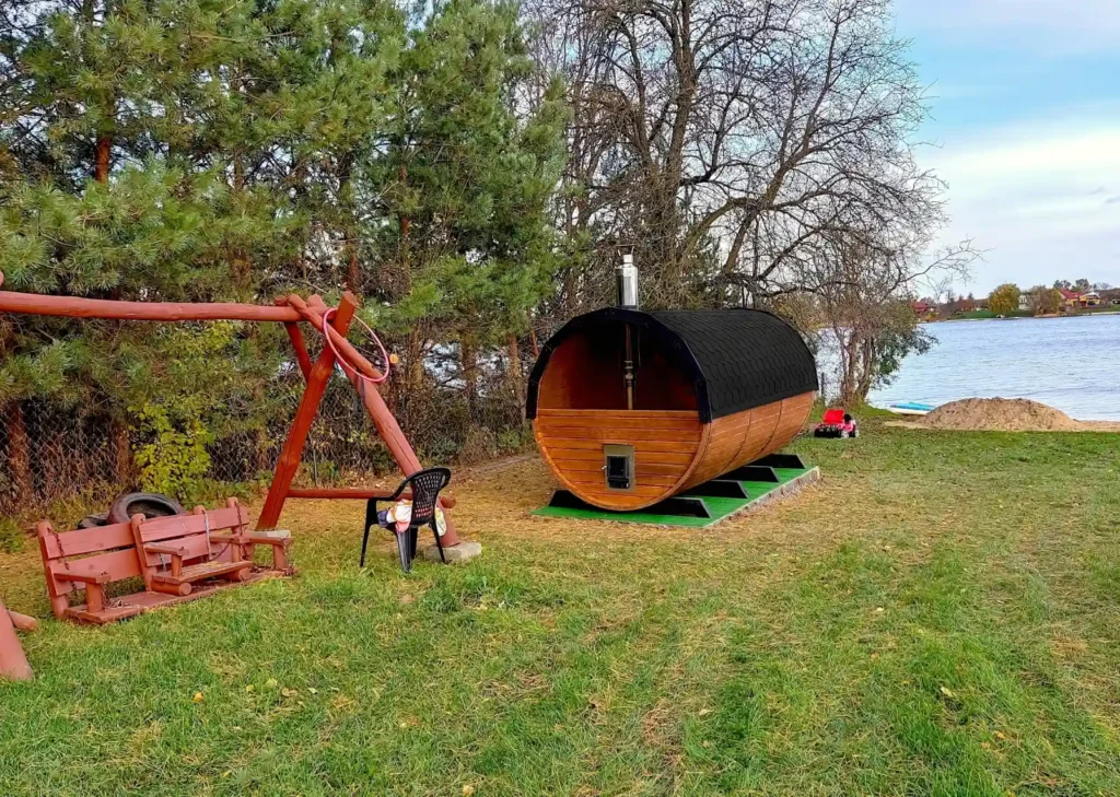 Sauna ogrodowa biberhaus fińska sucha mokra sauny ogrodowe zewnętrzne do ogrodu piec z piecem elektrycznym na drewno harvia huum drewniana biberhaus 32e3fed