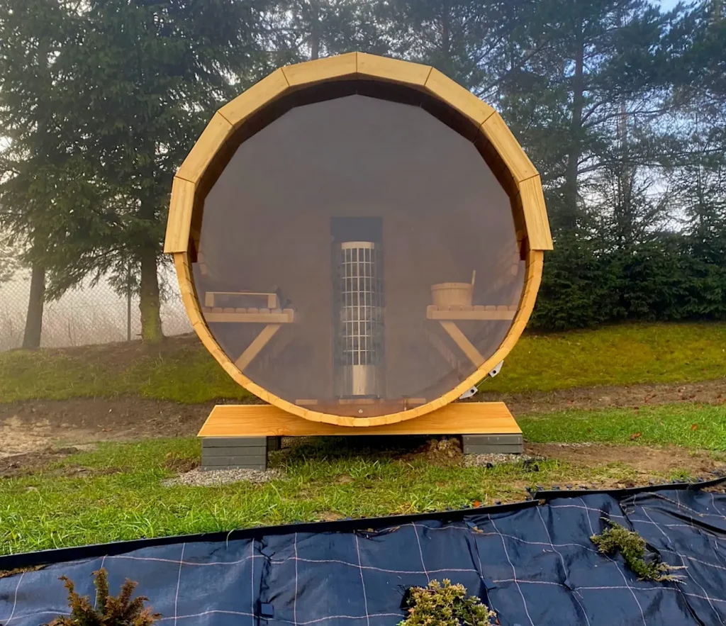 Sauna ogrodowa biberhaus fińska sucha mokra sauny ogrodowe zewnętrzne do ogrodu piec z piecem elektrycznym na drewno harvia huum drewniana biberhaus.com 89