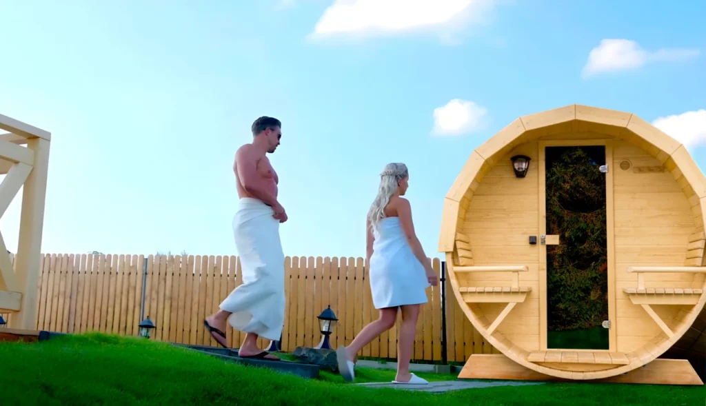 Sauna ogrodowa biberhaus beczka (1)
