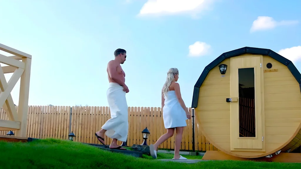 Sauna ogrodowa biberhaus beczka (1)