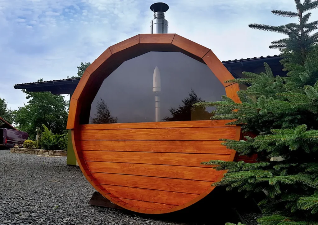 Sauna ogrodowa biberhaus fińska sucha mokra sauny ogrodowe