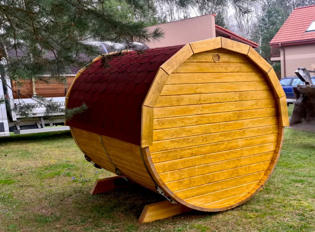 Sauna ogrodowa biberhaus fińska sucha mokra sauny ogrodowe zewnętrzne do ogrodu piec z piecem elektrycznym na drewno harvia huum drewniana biberhaus.com 23455959