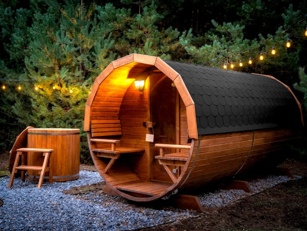 sauna ogrodowa biberhaus 300 przedsionek