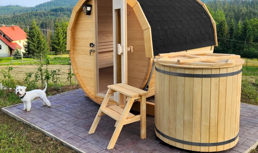 Sauna ogrodowa drewniana biberhaus