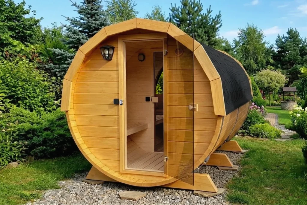 Sauna ogrodowa biberhaus przebieralnia 2